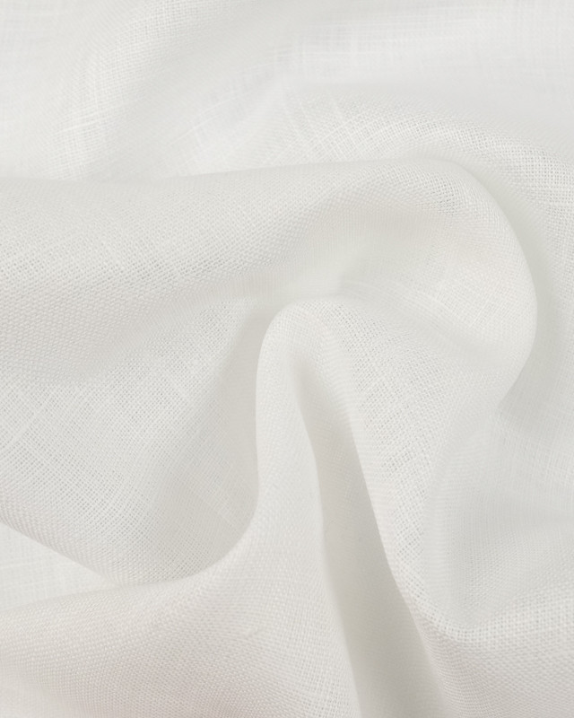 Lin Lavé Viscose Blanc - Maison Klem